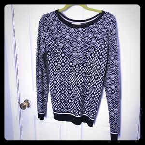 Black and white sweater